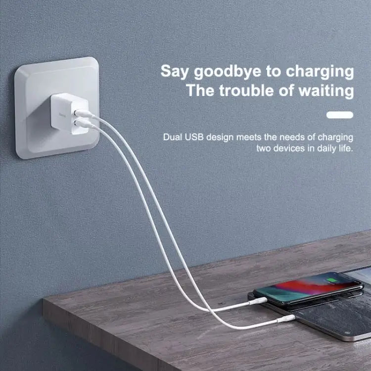 WK WP-U119 10W Dual USB Ports Travel Charger Power Adapter US Plug - WP-U119 US Plug