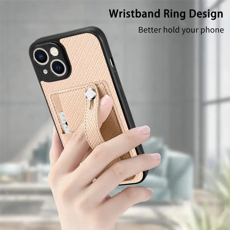 Wristband Kickstand Card Wallet Back Cover Phone Case with Tool Knife - Apple Accessories