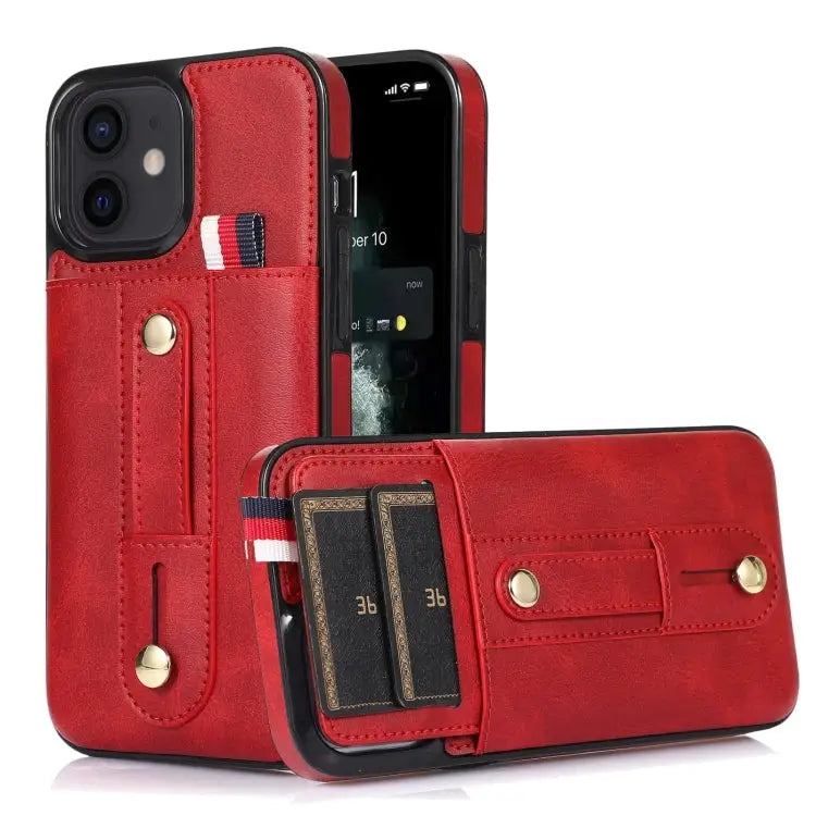 Wristband Kickstand Wallet Leather Phone Case For iPhone 12 mini For iPhone 12 / 12 Pro For iPhone 12 Pro Max