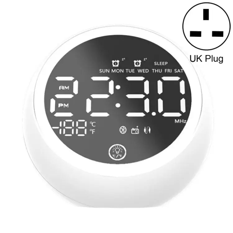 X10 Multifunctional Bluetooth Speaker LED Night Light Alarm Clock Bluetooth Speaker Support TF Card & AUX & FM Radio