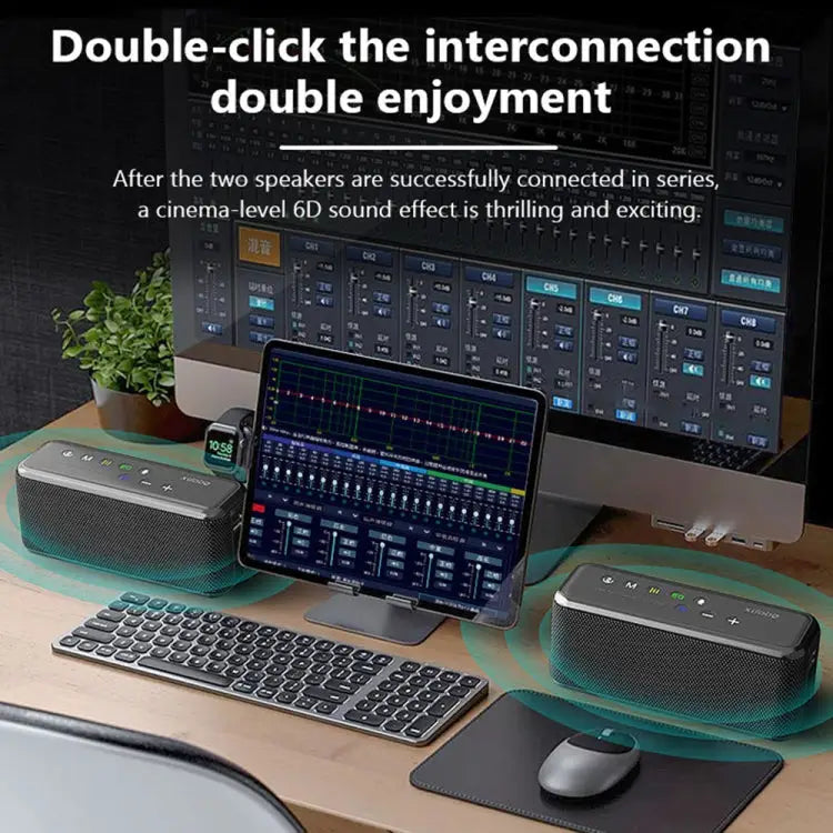 XDOBO X8 Max 100W Wireless Bluetooth Speaker Outdoor Subwoofer Support TWS & TF Card & U Disk X8 Max - X8 Max - Apple