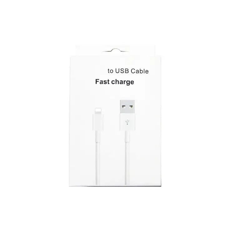 XJ-017 3A USB Male to 8 Pin Male Fast Charging Data Cable Length: 1m - 1m