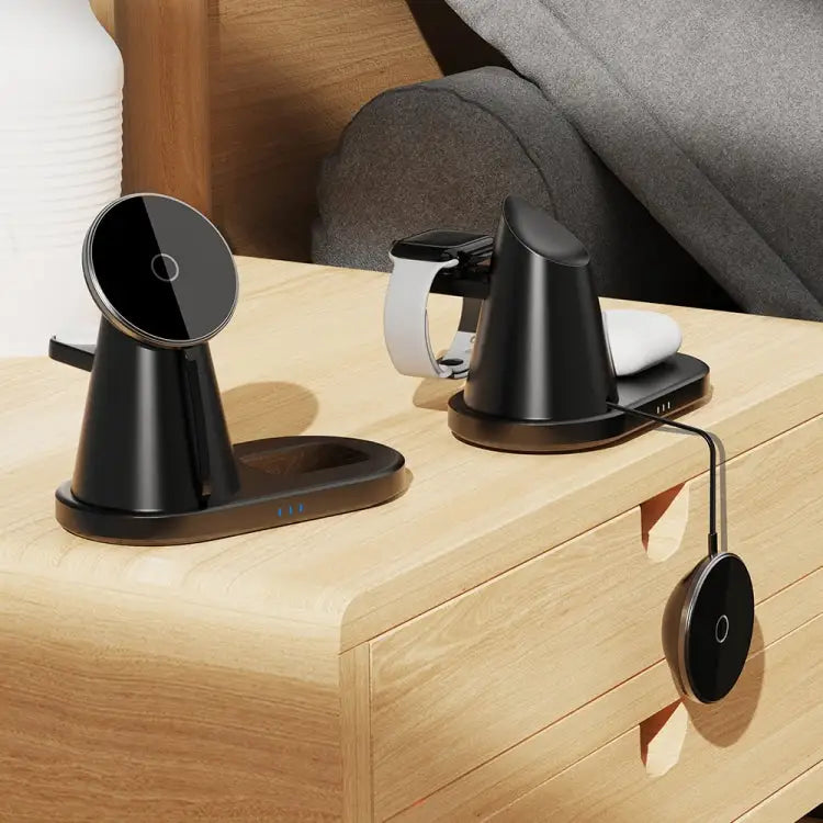 Y05 3 in 1 15W Telescopic Magnetic Wireless Charger for Mobile Phones / Apple Watches / AirPods - Y05