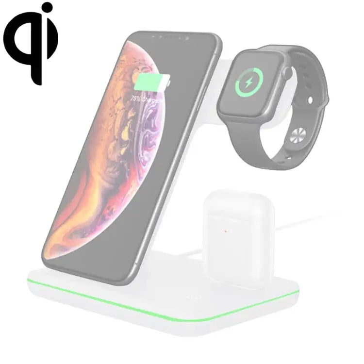 Z5 QI Vertical Magnetic Wireless Charger for Mobile Phones & Apple Watches & AirPods / Xiaomi Redmi AirDots with Touch