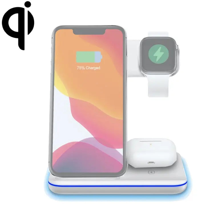 Z5A QI Vertical Magnetic Wireless Charger for Mobile Phones & Apple Watches & AirPods / Samsung Galaxy Buds / Huawei
