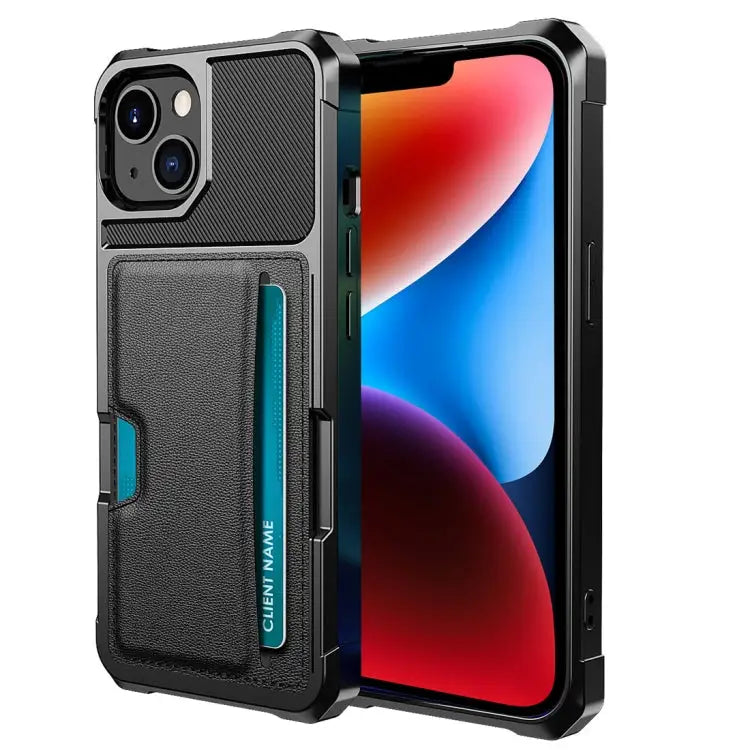 ZM02 Card Slot Holder Phone Case For iPhone 14 Pro Max For iPhone 14 Pro For iPhone 14 For iPhone 14 Plus - For iPhone