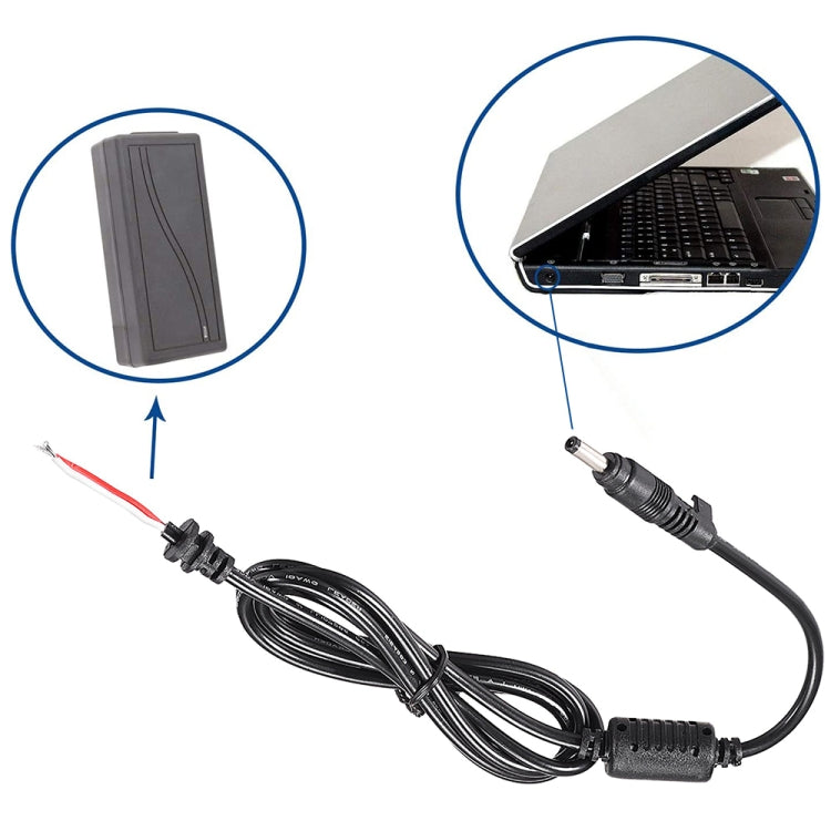 Male Power Cable for Laptop Adapter