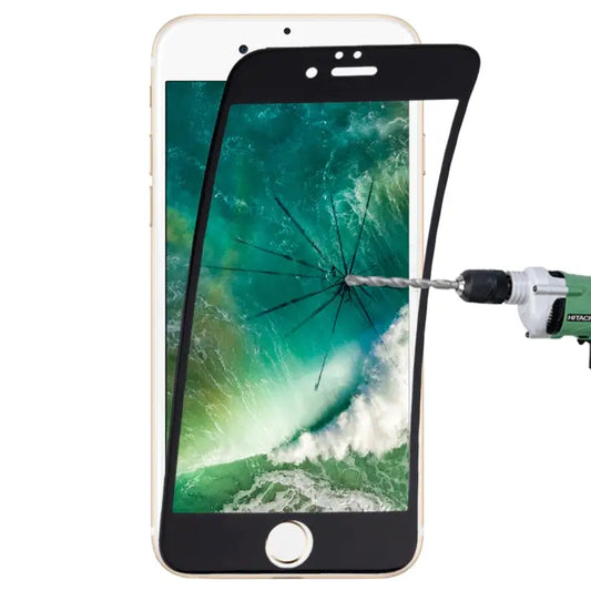 0.1mm 9H Full Screen Flexible Fiber Tempered Glass Film for iPhone 8 Plus & 7 Plus - For iPhone 8P & 7P Black / Black