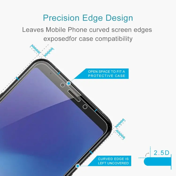 0.26mm 9H 2.5D Explosion-proof Tempered Glass Film for Galaxy A6s For Galaxy A6s (1 PCS) - For Galaxy A6s (1 PCS)