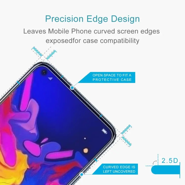 0.26mm 9H 2.5D Explosion-proof Tempered Glass Film for Huawei Honor View 20 For Honor View 20 - For Honor View 20