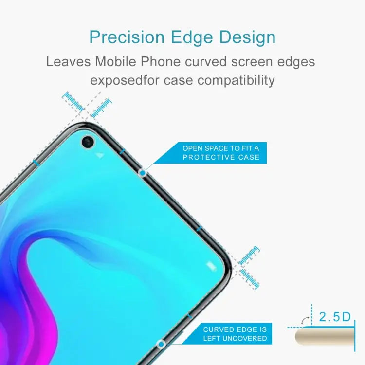 0.26mm 9H 2.5D Explosion-proof Tempered Glass Film for Huawei Nova 4 For Nova 4 - For Nova 4
