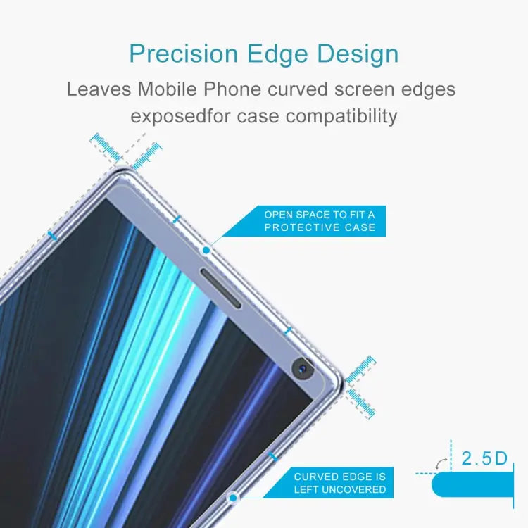 0.26mm 9H 2.5D Explosion-proof Tempered Glass Film for Sony Xperia XA3 For Sony Xperia XA3 (1 PCS) - For Sony Xperia