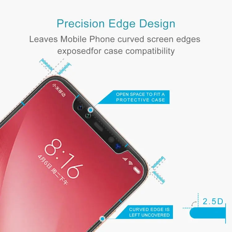 0.26mm 9H 2.5D Explosion-proof Tempered Glass Film for Xiaomi Mi 8 Pro - Xiaomi Mi 8 Pro (1 PCS)
