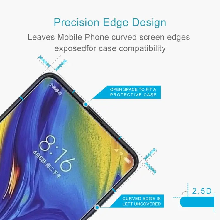 0.26mm 9H 2.5D Explosion-proof Tempered Glass Film for Xiaomi Mi Mix 3 / Mi Mix 3 5G - Xiaomi Mi Mix 3 / Mi Mix 3 5G (1
