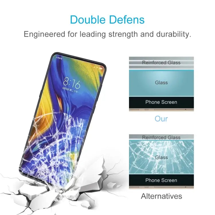 0.26mm 9H 2.5D Explosion-proof Tempered Glass Film for Xiaomi Mi Mix 3 / Mi Mix 3 5G - Xiaomi Mi Mix 3 / Mi Mix 3 5G (1
