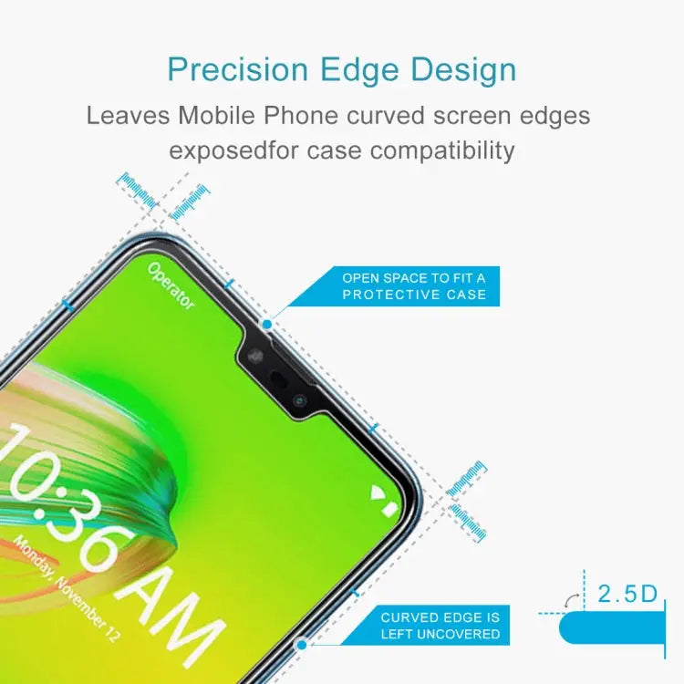 0.26mm 9H 2.5D Tempered Glass Film for Asus Zenfone Max Plus (M2) ZB634KL / Zenfone Max Shot ZB634KL For Asus Zenfone