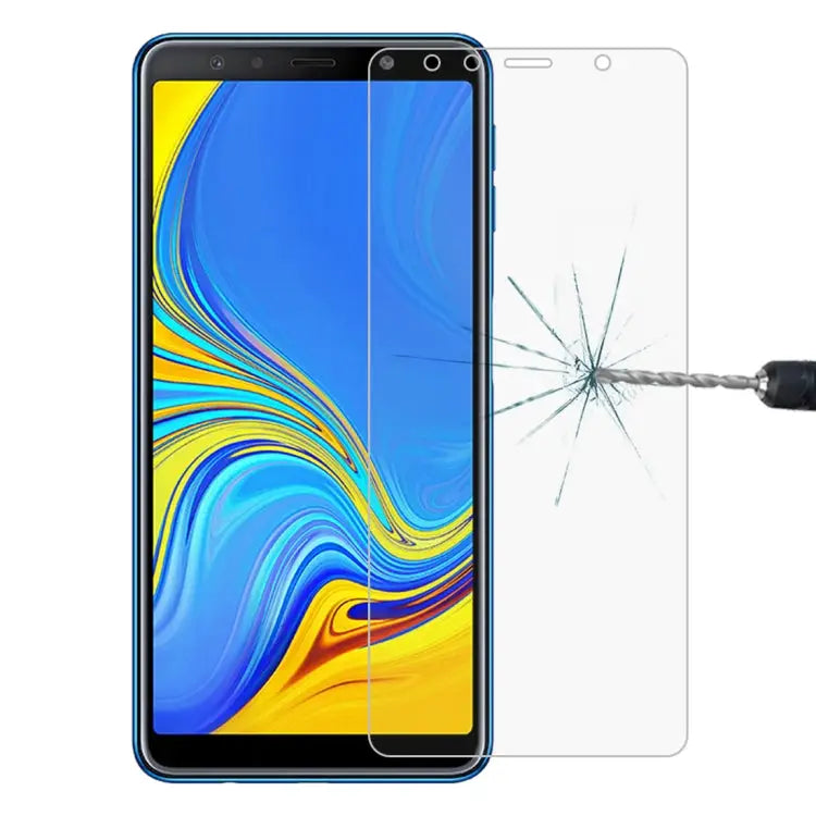 0.26mm 9H 2.5D Tempered Glass Film for Galaxy A7 (2018) For Galaxy A7 (2018) - For Galaxy A7 (2018)