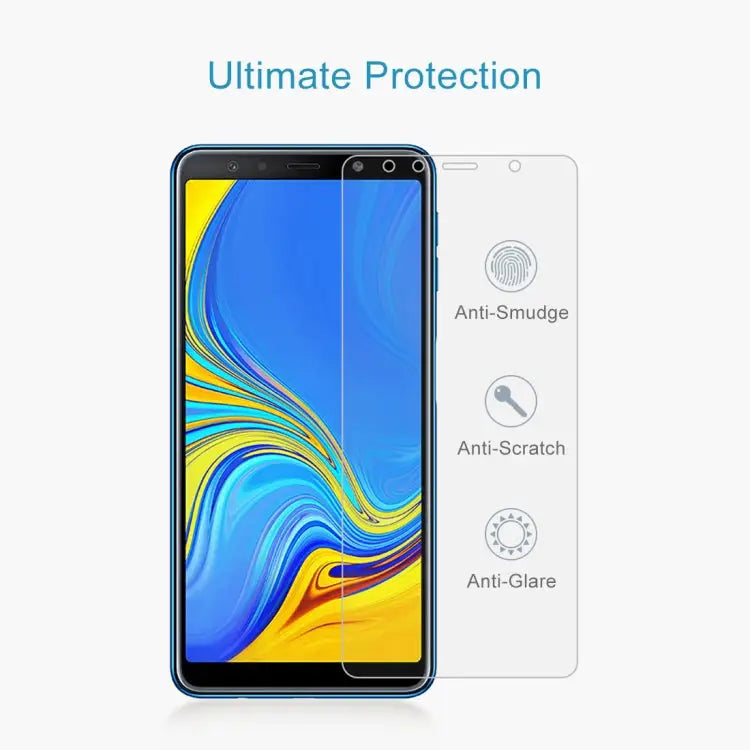 0.26mm 9H 2.5D Tempered Glass Film for Galaxy A7 (2018) For Galaxy A7 (2018) - For Galaxy A7 (2018)