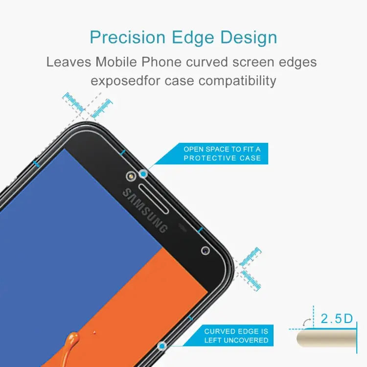 0.26mm 9H 2.5D Tempered Glass Film for Galaxy J4 For Galaxy J4 - For Galaxy J4
