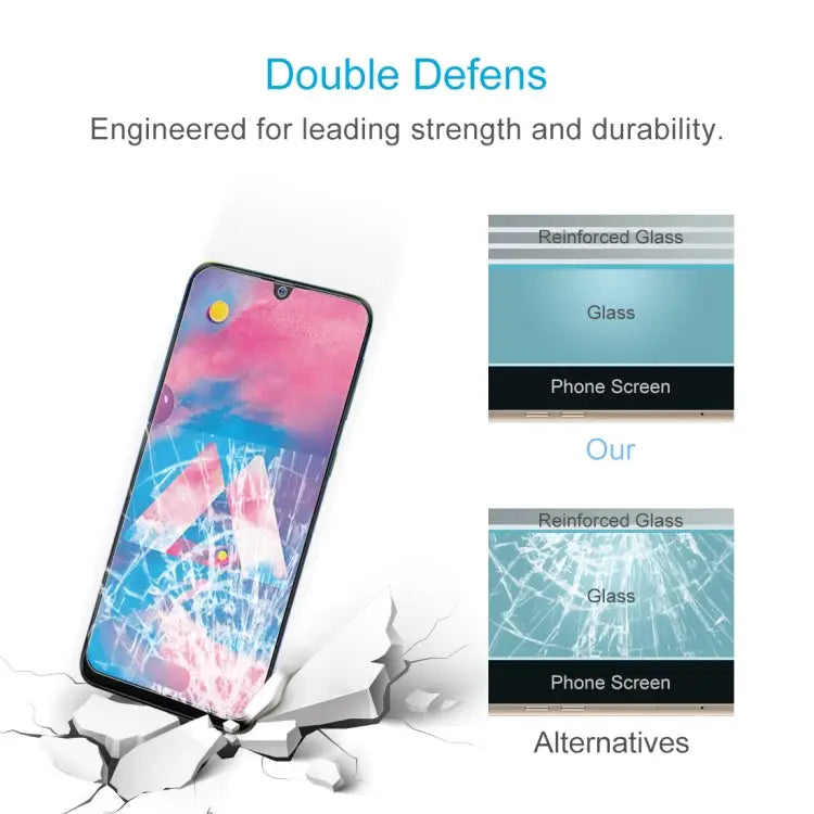 0.26mm 9H 2.5D Tempered Glass Film for Galaxy M30 Galaxy M30 - Galaxy M30