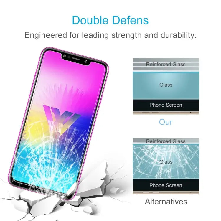 0.26mm 9H 2.5D Tempered Glass Film for LG W10 For LG W10 (1PC) - For LG W10 (1PC)
