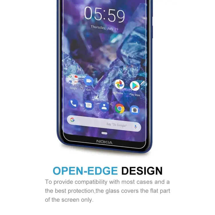 0.26mm 9H 2.5D Tempered Glass Film for Nokia 5.1 Plus (Nokia X5) For Nokia 5.1 Plus - For Nokia 5.1 Plus