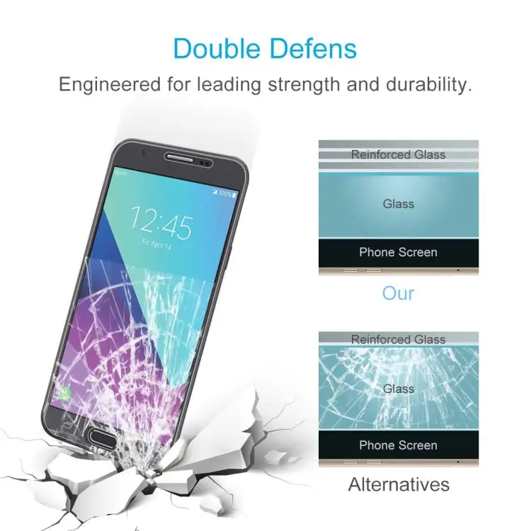0.26mm 9H 2.5D Tempered Glass Film for Samsung Galaxy J7 V For Galaxy J7 V(1 PC) - For Galaxy J7 V(1 PC)