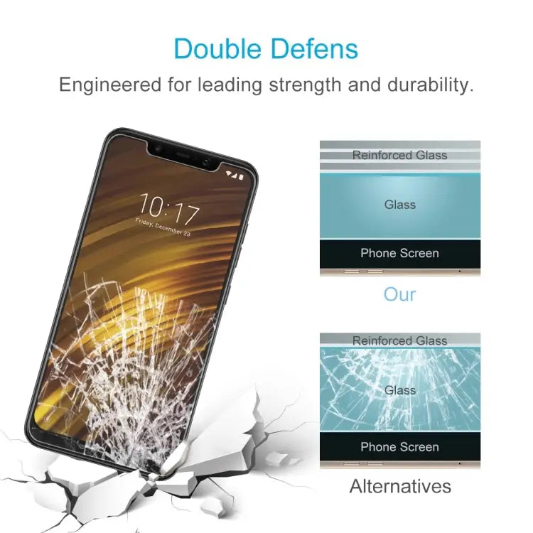0.26mm 9H 2.5D Tempered Glass Film for Xiaomi POCO F1 - For Xiaomi POCO F1(1 PC)