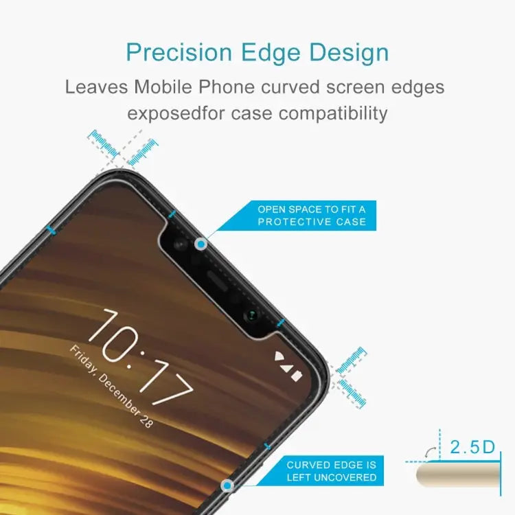 0.26mm 9H 2.5D Tempered Glass Film for Xiaomi POCO F1 - For Xiaomi POCO F1(1 PC)