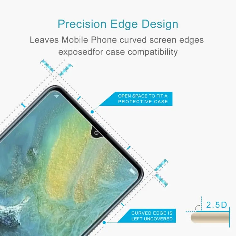 0.26mm 9H 2.5D Transparent Tempered Glass Film for Huawei Mate 20 X For Mate 20 X (1 PC) - For Mate 20 X (1 PC)