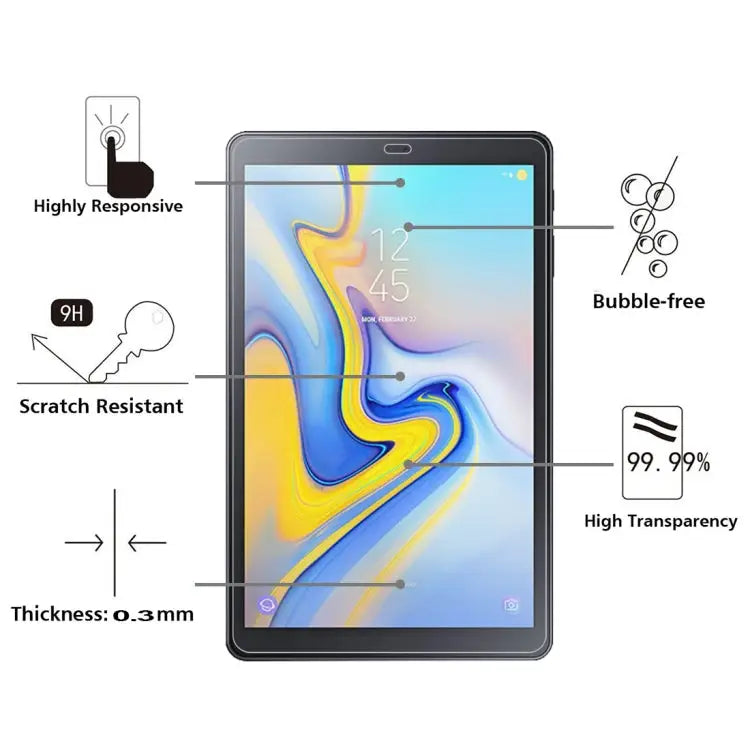 0.26mm 9H Surface Hardness Explosion-proof Tempered Glass Film for Galaxy Tab A 10.5 For Tab A 10.5 - For Tab A 10.5