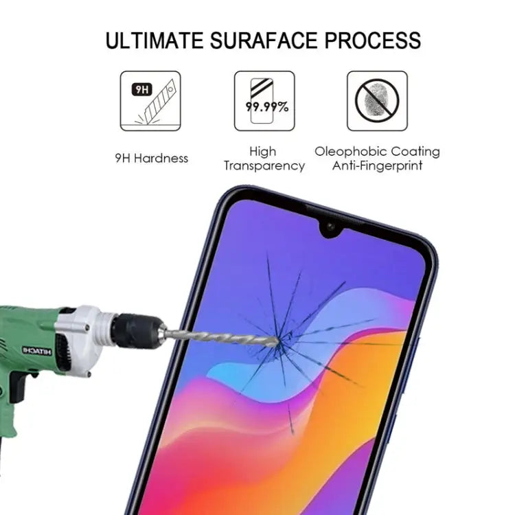 0.3mm 9H 2.5D Full Screen Tempered Glass Film for Huawei Honor 8A For Huawei Honor Play 8A - For Huawei Honor Play 8A