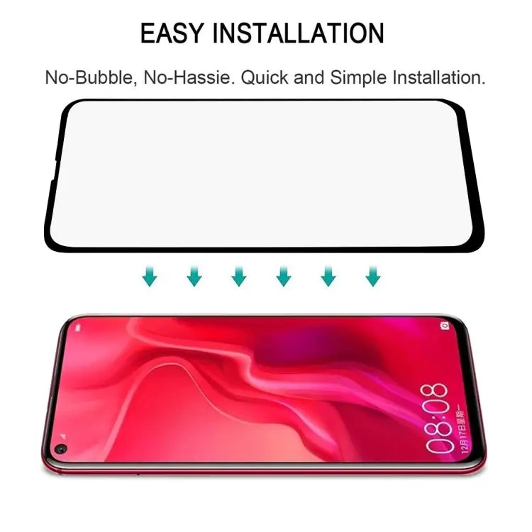 0.3mm 9H 2.5D Full Screen Tempered Glass Film for Huawei Nova 4 For Huawei Nova 4 - For Huawei Nova 4