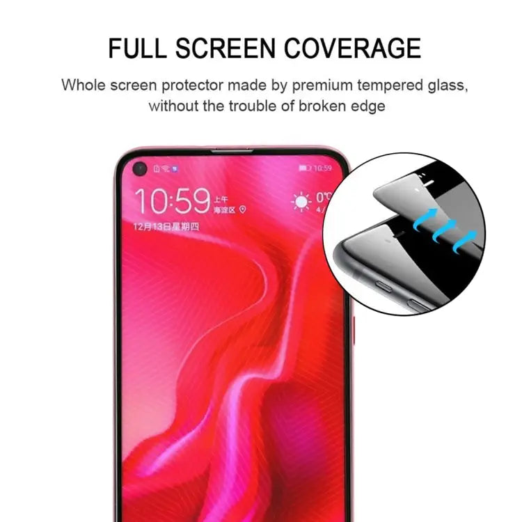 0.3mm 9H 2.5D Full Screen Tempered Glass Film for Huawei Nova 4 For Huawei Nova 4 - For Huawei Nova 4