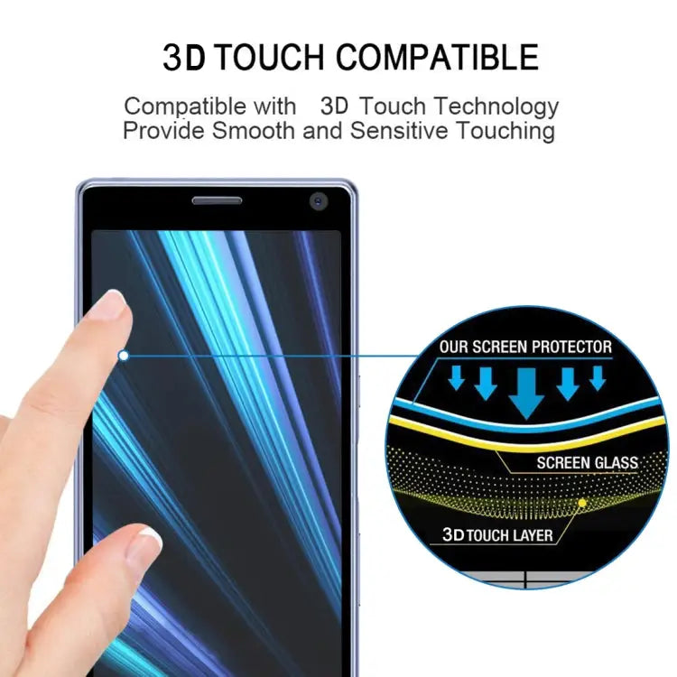 0.3mm 9H 3D Full Screen Tempered Glass Film for Sony Xperia XA3 Sony Xperia XA3 - Sony Xperia XA3