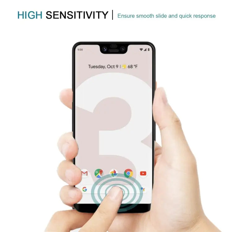 0.3mm 9H Surface Hardness 3D Curved Edge Full Screen Tempered Glass Film for Google Pixel 3 XL For Pixel 3 XL