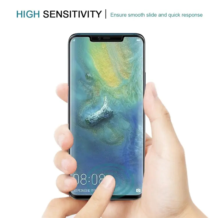 0.3mm 9H Surface Hardness 3D Curved Edge Full Screen Tempered Glass Film for Huawei Mate 20 Pro For Huawei Mate 20 Pro