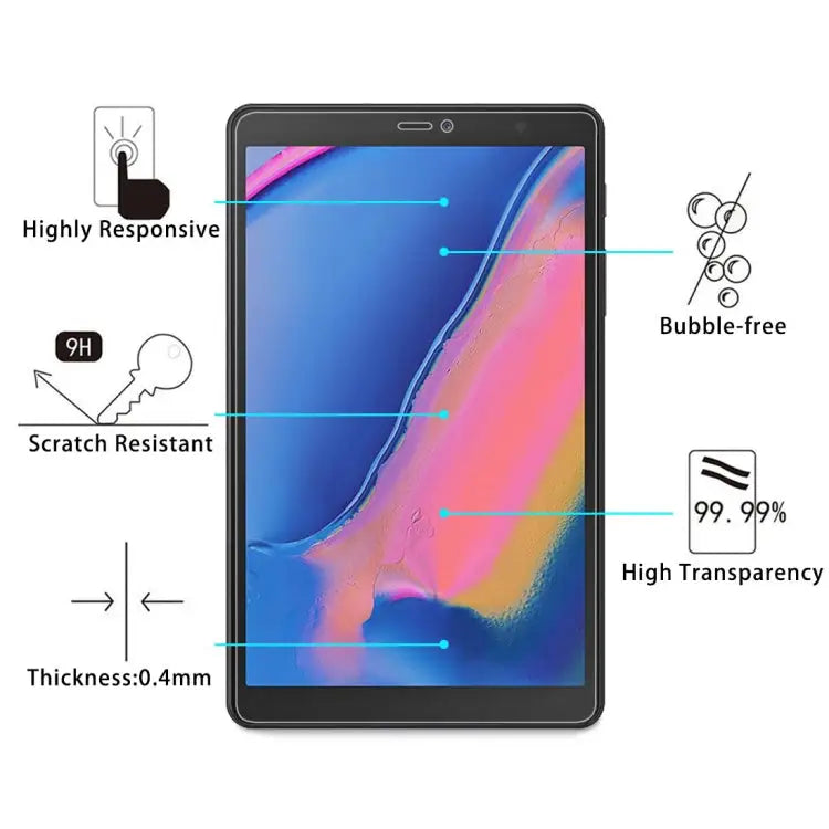 0.4mm 9H Explosion-proof Tempered Glass Film for Galaxy Tab S6 / T860 For Galaxy Tab S6 - For Galaxy Tab S6