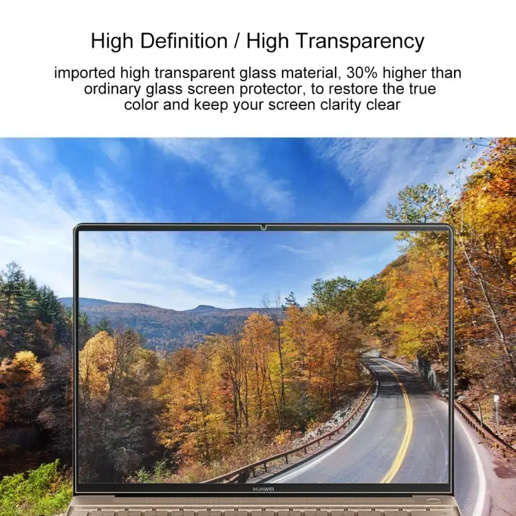 0.4mm 9H Surface Hardness Full Screen Tempered Glass Film for Huawei MateBook X 13.3 inch MateBook X 13.3 inch