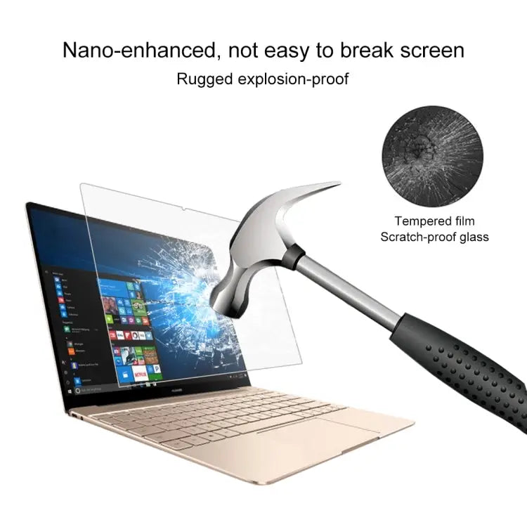 0.4mm 9H Surface Hardness Full Screen Tempered Glass Film for Huawei MateBook X 13.3 inch MateBook X 13.3 inch