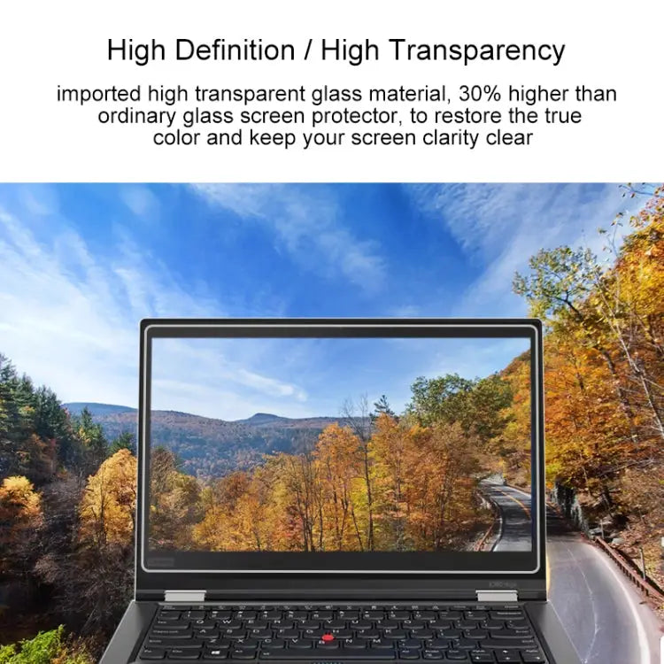 0.4mm 9H Surface Hardness Full Screen Tempered Glass Film for Lenovo ThinkPad X380 Yoga 13.3 inch X380 Yoga - X380 Yoga
