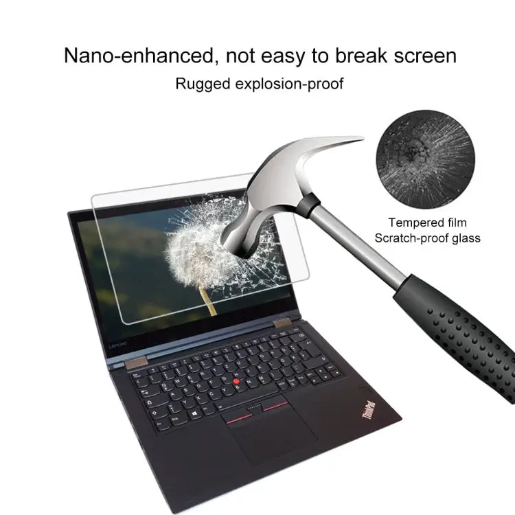 0.4mm 9H Surface Hardness Full Screen Tempered Glass Film for Lenovo ThinkPad Yoga 370 13.3 inch Yoga 370 - Yoga 370