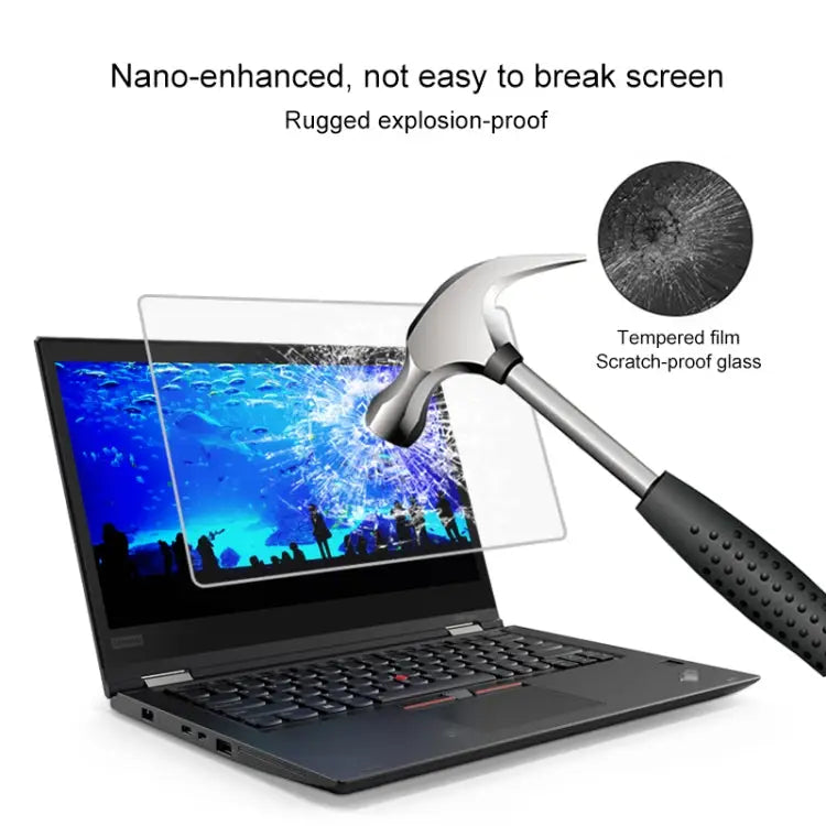 0.4mm 9H Surface Hardness Full Screen Tempered Glass Film for Lenovo ThinkPad X380 Yoga 13.3 inch X380 Yoga - X380 Yoga