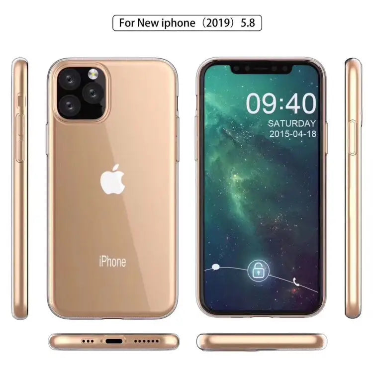 0.75mm Ultra-thin Shockproof TPU Protective Case for iPhone 11 Pro - For iPhone 11 Pro