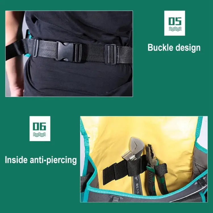 01 Type Multi-function Canvas Cloth Thickening Electrician Belt Pouch Maintenance Tools Shoulder Bag Convenient Tool