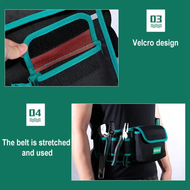 01 Type Multi-function Canvas Cloth Thickening Electrician Belt Pouch Maintenance Tools Shoulder Bag Convenient Tool