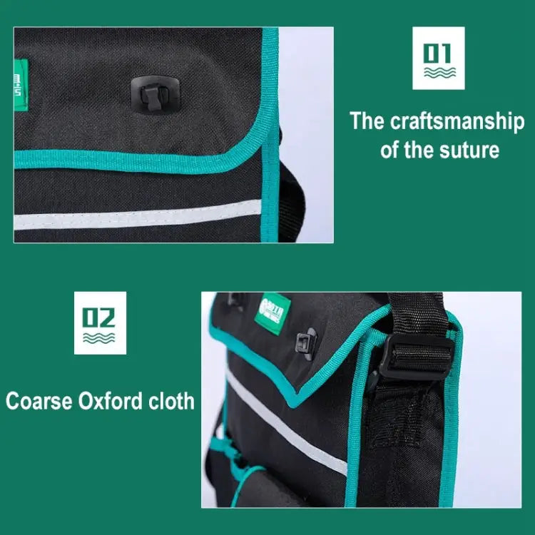 01 Type Multi-function Canvas Cloth Thickening Electrician Belt Pouch Maintenance Tools Shoulder Bag Convenient Tool