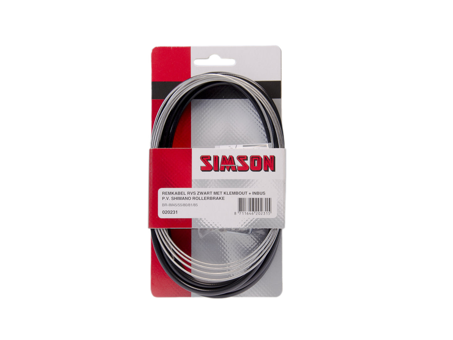 RC0305A Simson Nexus remkabel RVS zwart