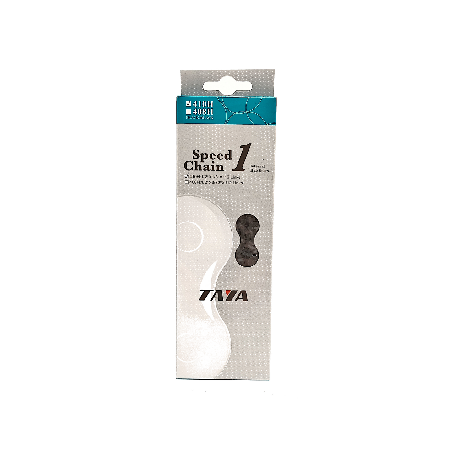 QB0805A Ketting Taya 410H 1/2x 1/8 zwart