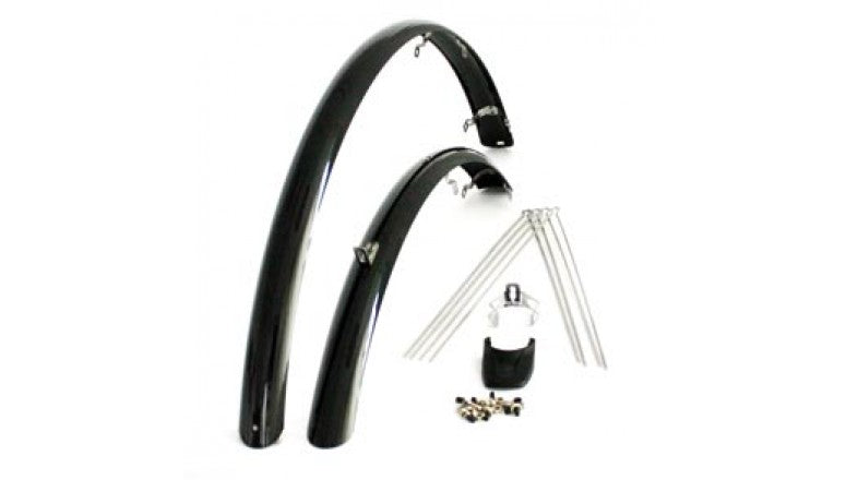 FA1302D Spatbord set 46/28 zwart Eleganc